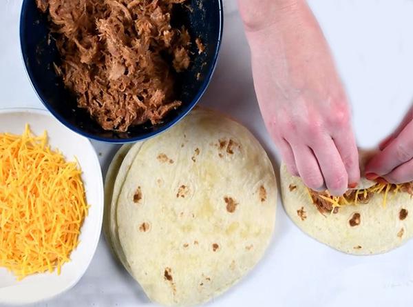 BBQ Pulled Pork Taquitos - Step 2